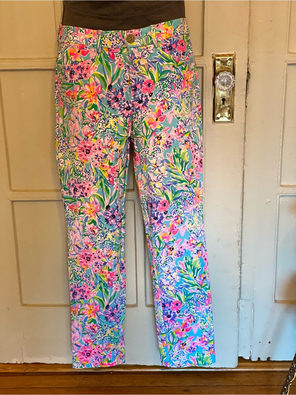 Lilly Pulitzer Floral Print Straight-Leg Pants - Multicolor